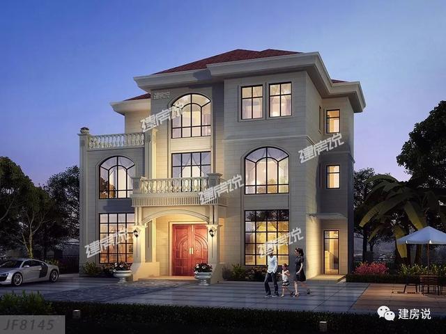 擁有一棟這樣豪華大氣的三層別墅，家庭幸福，人生美滿！