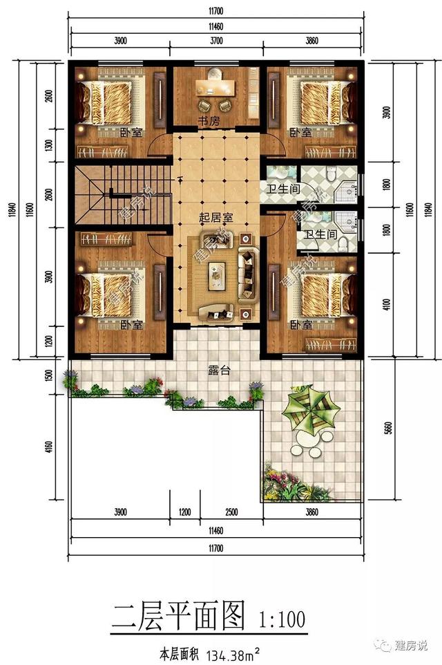 擁有一棟這樣豪華大氣的三層別墅，家庭幸福，人生美滿！