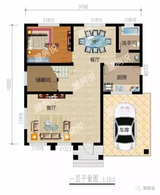 造價18萬的三棟小別墅，帶堂屋車庫老人房，外觀美，為農村生活量身定制