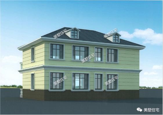 二層別墅14X9米，5室4衛還帶車庫，超小進深也能造好房。