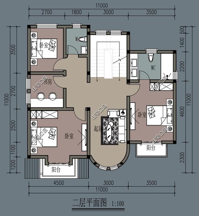 11x11米托斯卡納風格農村別墅圖，享受童話生活