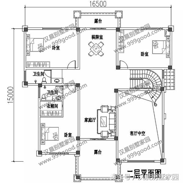 3套經典別墅圖，外觀簡約不單調，性價比超高，農村蓋房首選戶型！