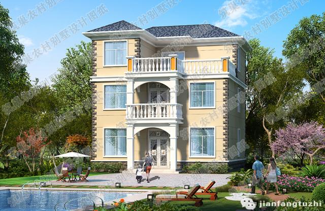 二層實用漂亮農村自建房，140㎡2廳5室帶堂屋，造價25萬