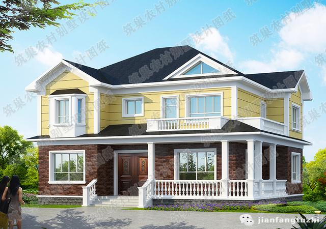 二層自建房，300㎡2廳5室帶走廊堂屋書房。