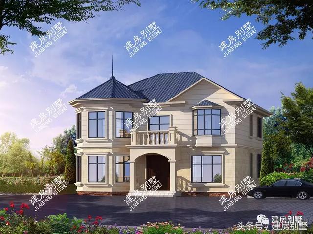 3棟兩層別墅圖，戶(hù)型簡(jiǎn)約，造價(jià)20多萬(wàn)。