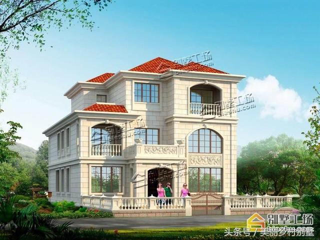 12X16.8米三層農村自建別墅設計施工圖，小開間大進深，對于建房來說是個不錯的選擇！