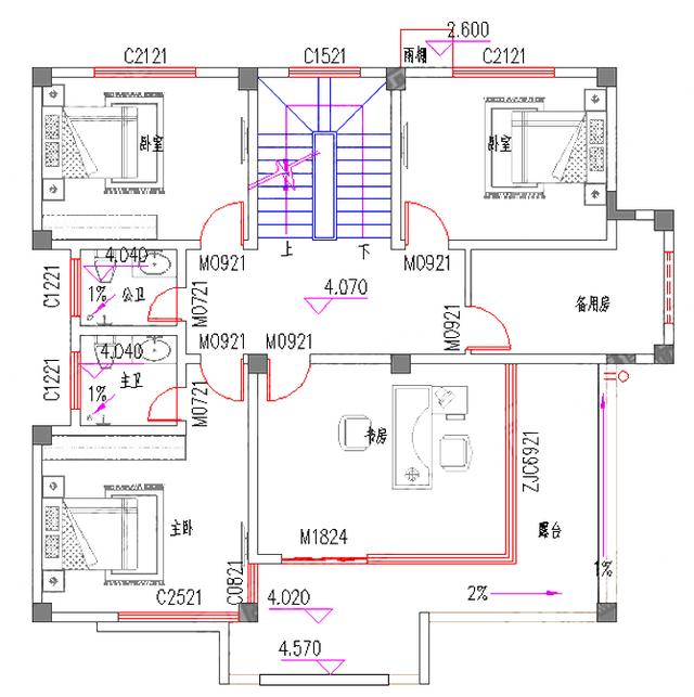 占地140平的三層現代實用農村別墅全套設計圖，主體25萬就能建成！