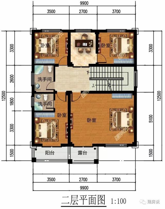 三款110平的農(nóng)村自建房設(shè)計圖紙，看了的人都一致好評