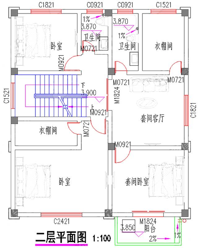 三層豪華農村自建房，3廳7室10×12帶臥室套房，外觀十分大氣。