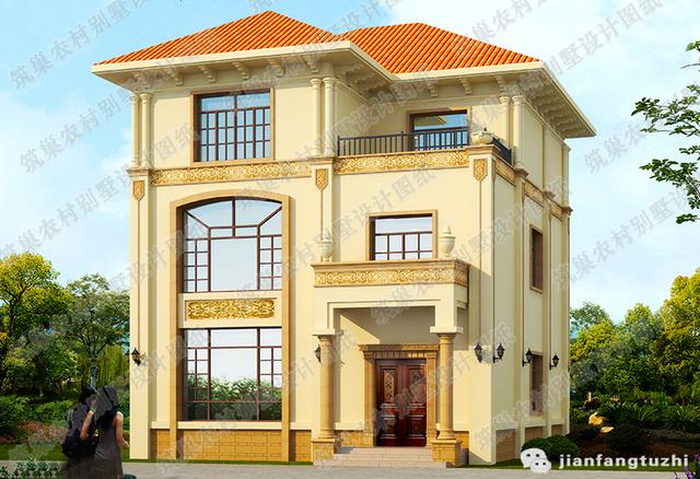 三層豪華農村自建房，3廳7室10×12帶臥室套房，外觀十分大氣。