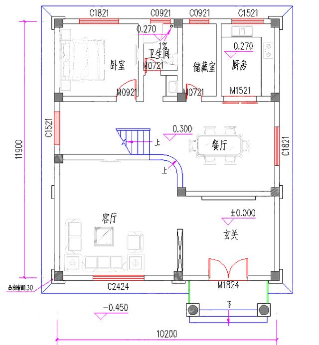 三層豪華農村自建房，3廳7室10×12帶臥室套房，外觀十分大氣。