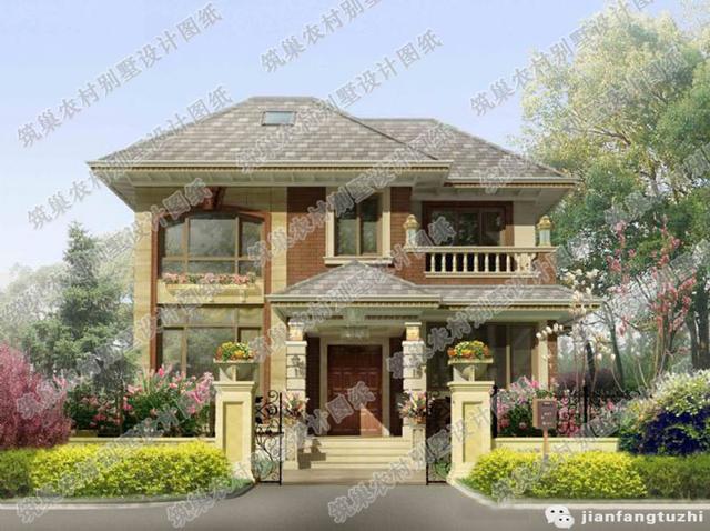 2廳4室二層農村自建房，12×9米,造價22萬，帶走廊+休閑廳+豪華套間