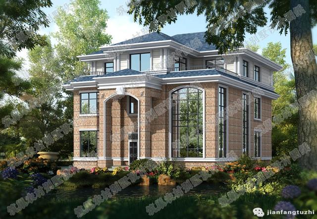 2廳4室二層農村自建房，12×9米,造價22萬，帶走廊+休閑廳+豪華套間