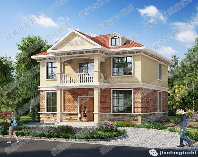 三層農(nóng)村自建房設(shè)計圖，3廳11室，帶棋牌室書房套房。