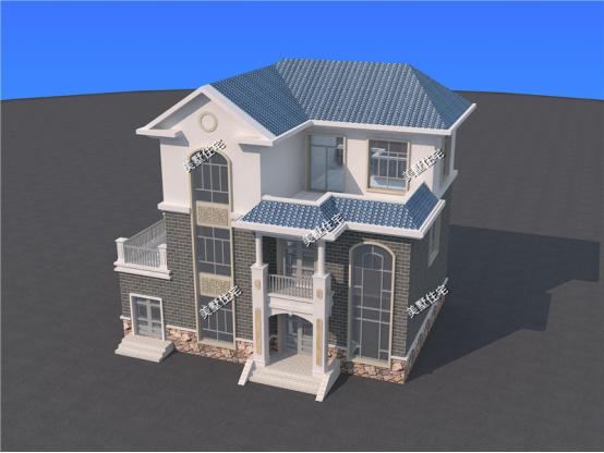 三層農村新穎小別墅，13X11米，7室2廳帶書房，住著寧靜又舒心。