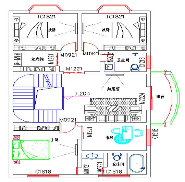 四層別墅設計圖，8×16米，帶商鋪健身娛樂室，簡約大氣。