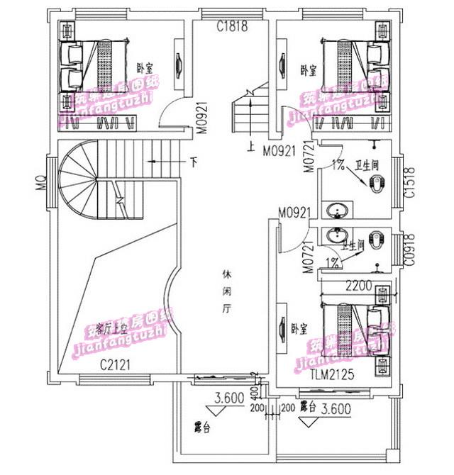 三層7房農村自建房，10*13米，經典又洋氣。
