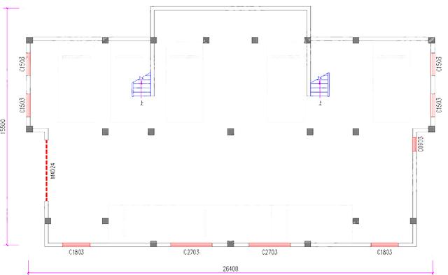 二層雙拼自建房，26×19米，造價(jià)110玩，帶地下室+堂屋+柴房+套房。