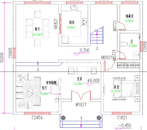 三層農村自建房，2廳6臥帶堂屋+套房，占地120㎡，造價26萬，經濟實用。