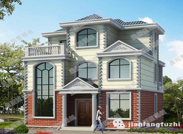 三層農村自建房，2廳6臥帶堂屋+套房，占地120㎡，造價26萬，經濟實用。