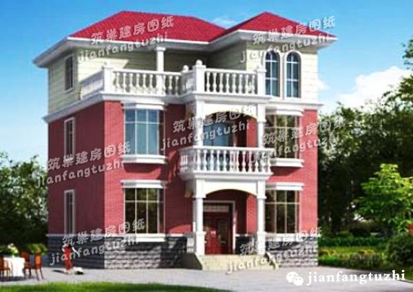 二層農村自建房，9x12米，110平米，5臥2廳。