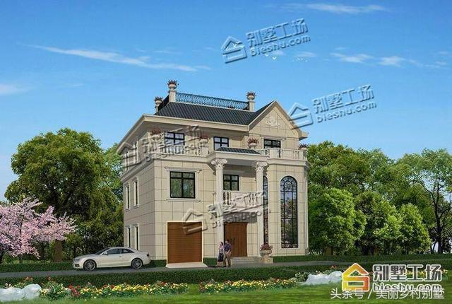 農(nóng)村三層別墅，帶堂屋，12.82X12.4m造價(jià)27萬(wàn)，外觀經(jīng)典大氣。