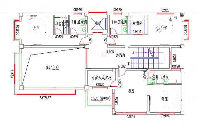 三層別墅設計圖，造價50萬，帶電梯+游泳池。