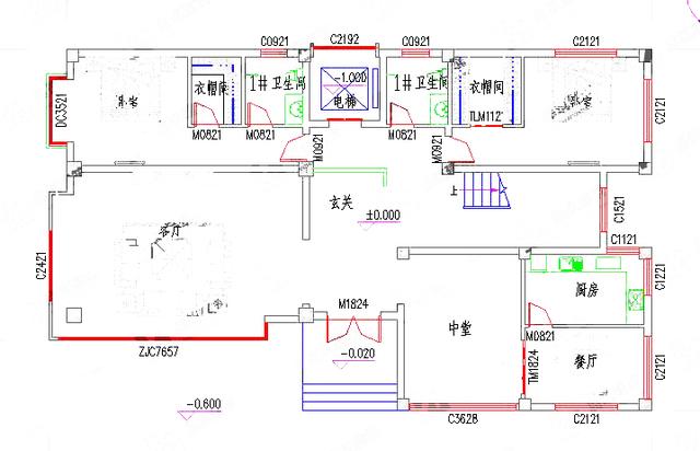 三層別墅設計圖，造價50萬，帶電梯+游泳池。