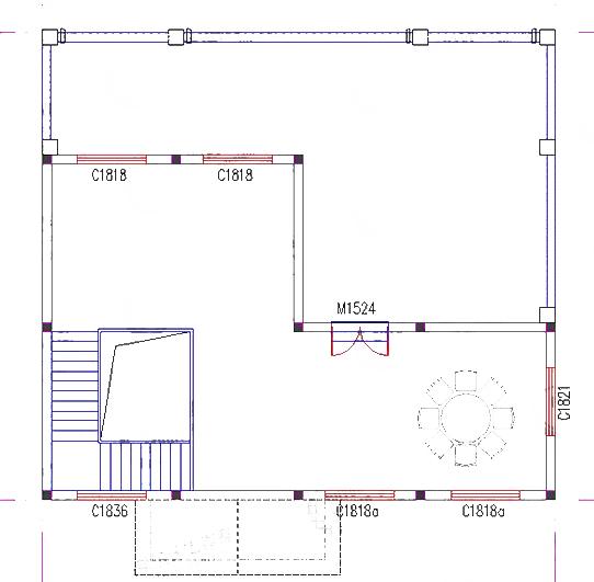 三層帶閣樓層別墅設計圖，4廳6室，13×12米，造價50萬。