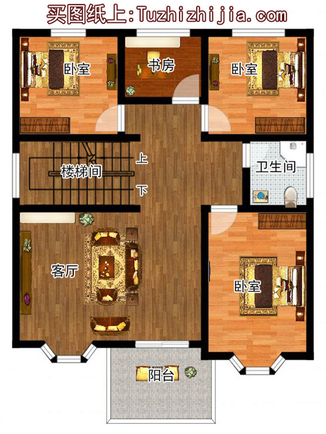 5套農村三層房屋圖，主體15萬，不用攢錢都能建