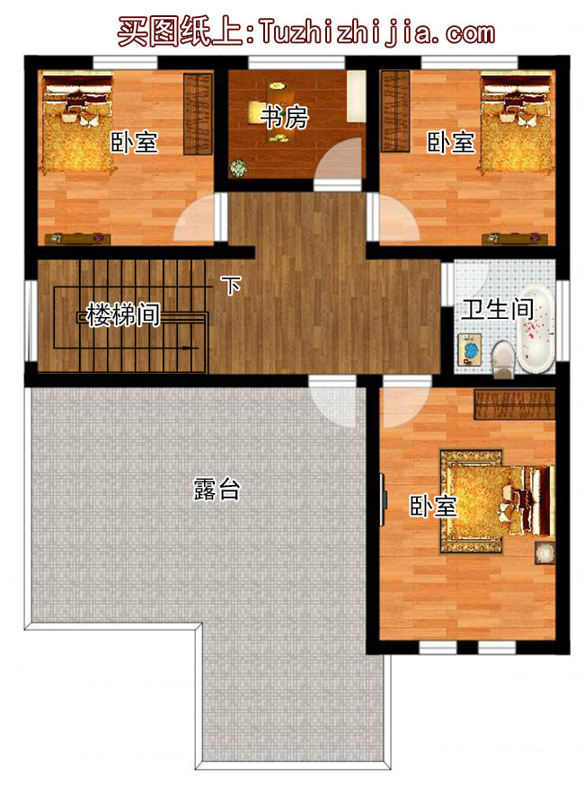 5套農村三層房屋圖，主體15萬，不用攢錢都能建