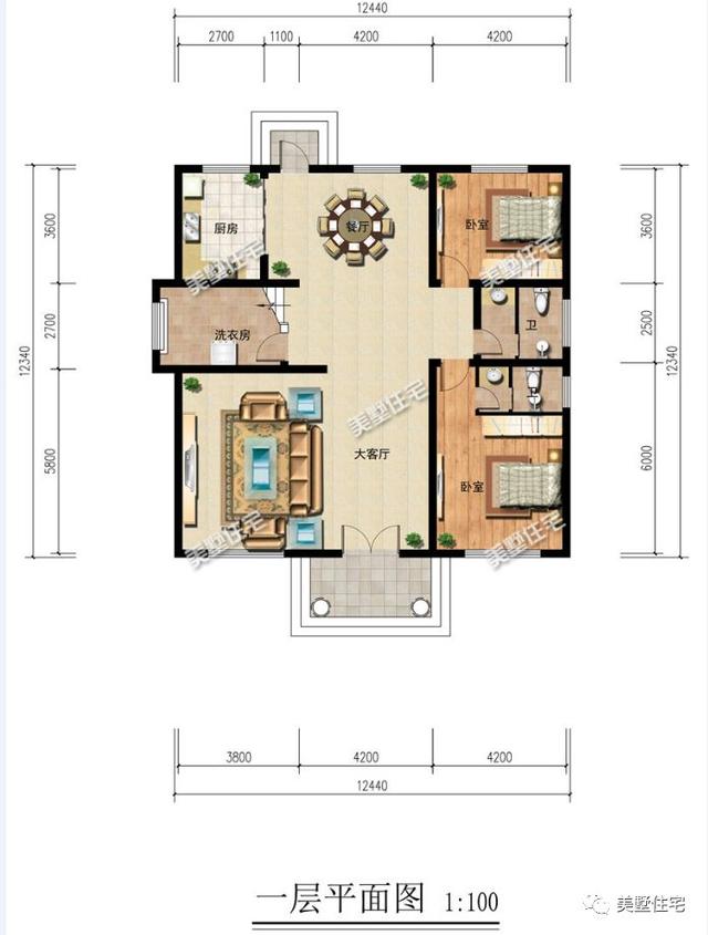 三層自建別墅，12X12米，造價30萬，愜意田園生活，令人羨慕。