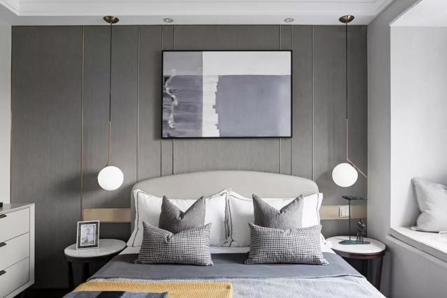 現(xiàn)代簡約風小戶型公寓裝修，92㎡，采用抽象化的藝術(shù)，灰度空間的高級感。