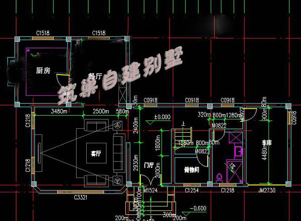 二層半帶車庫農村自建別墅設計圖，150平方米，外觀時尚，有個性！