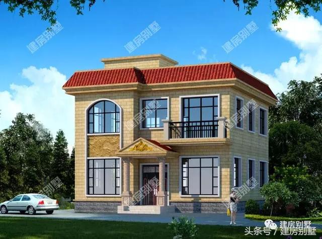 二層別墅設(shè)計圖，10×11米，造價不到20萬，建兩棟都不貴。