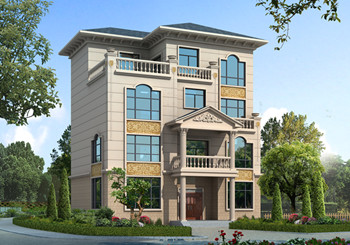 130平米最新氣派農村四層樓房設計圖,四層樓房圖片