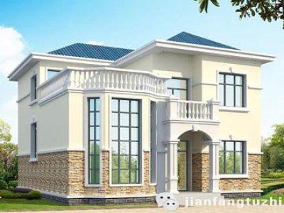 二層農(nóng)村自建房，11×12米，2廳5臥，挑空客廳+休息區(qū)+套房，造價20萬