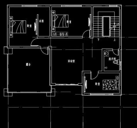 復式三層農村自建房，14*12米，3廳8臥，造價40萬，時尚大氣。