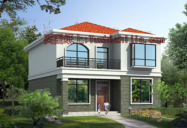 8米寬12米長房屋設計圖及效果圖，10套全新設計圖紙