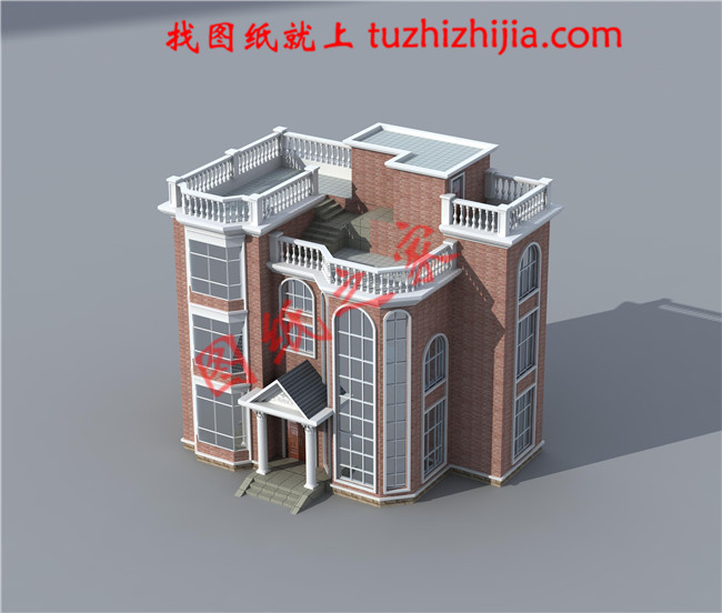 三層農村蓋房設計圖，占地90平面左右，屋頂設置成露臺