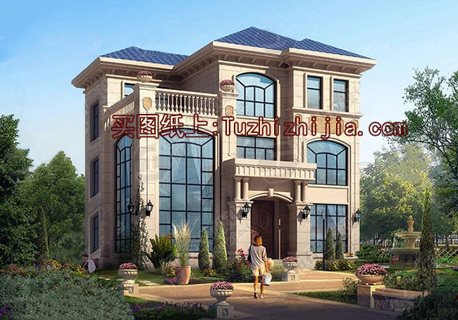 8米寬12米長房屋設計圖及效果圖，10套全新設計圖紙