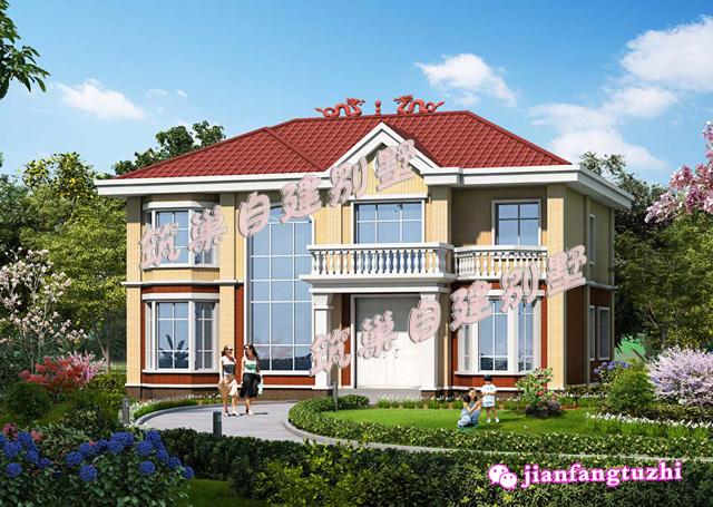 160平方米二層農村自建別墅設計圖，造型極其精致美觀。