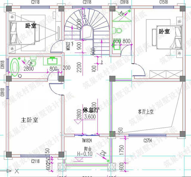 13×11米三層農村別墅設計圖，3廳6臥，造價35萬，戶型設計豪華大氣，露臺花園+休閑廳+娛樂廳。