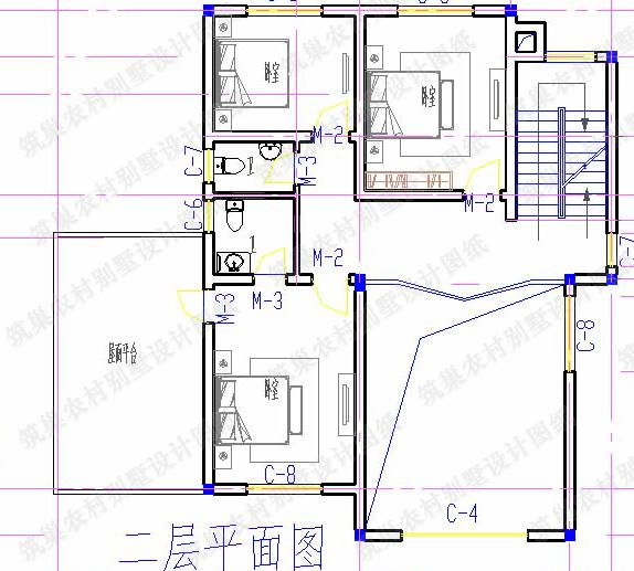 13×14米二層農村自建房，1廳5臥，挑空客廳+套房+車庫，美觀大氣。