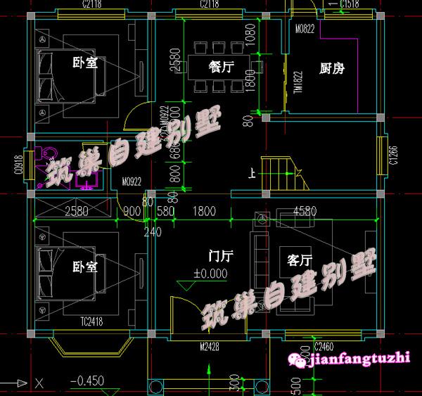 8臥簡約三層農村自建房，11x10米，占地110平方米