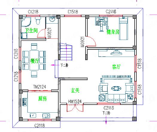 1廳5臥三層農村自建房，造價25萬，臥室均帶獨立衛生間，簡單實用！