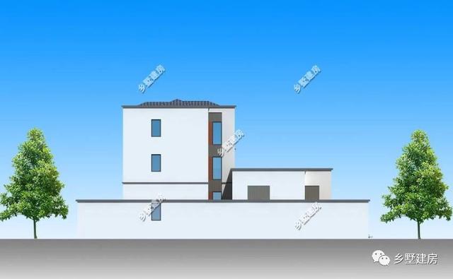 新中式農村四合院別墅圖，帶小院和露臺，讓你的房子脫穎而出