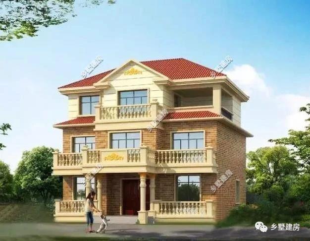 三層別墅圖造價40萬，城市買房首付都不夠，不如在農村自建一棟別墅享受一生。