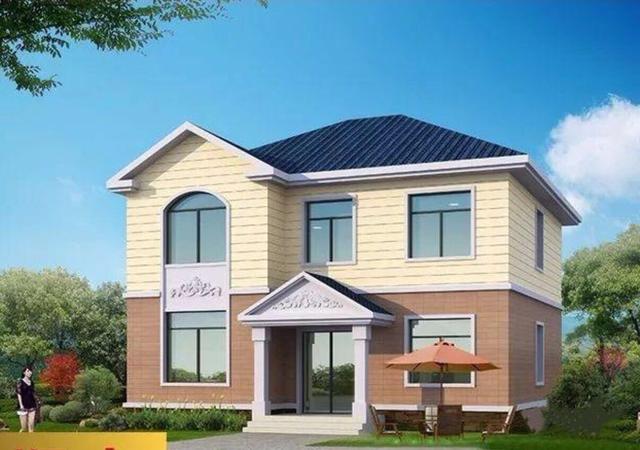 三款漂亮的農(nóng)村二層自建房設(shè)計圖，簡單實用還不貴，人人都能建的起