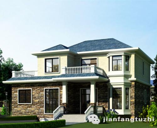 40萬16×12米二層私家別墅設計圖，2廳5臥+地下室車庫+酒窖+休閑廳+套房